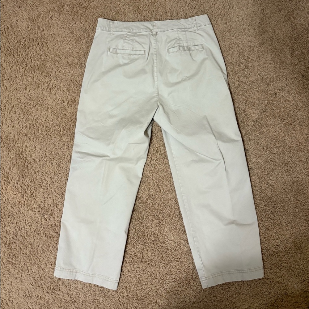 GAP Light Beige/Off-White Chino Pants